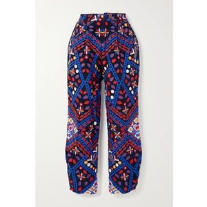 FARM Rio Embroidered Corduroy Pants NWT M
